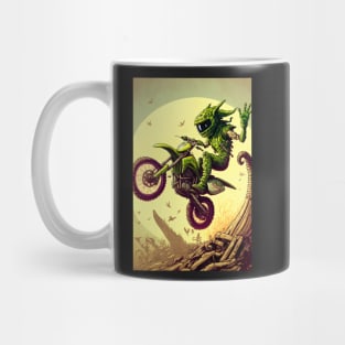 Monster Riding Dirt Bike Anime Style Mug